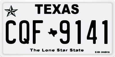 TX license plate CQF9141