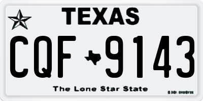 TX license plate CQF9143