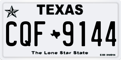 TX license plate CQF9144