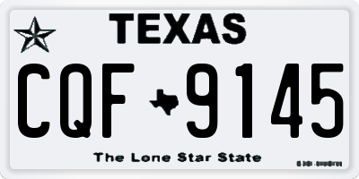 TX license plate CQF9145
