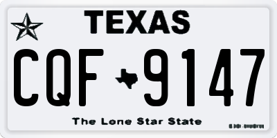 TX license plate CQF9147