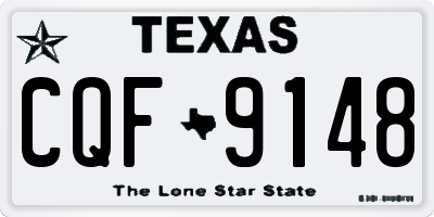 TX license plate CQF9148