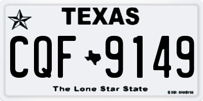 TX license plate CQF9149