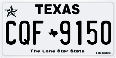 TX license plate CQF9150
