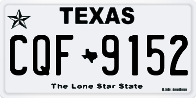 TX license plate CQF9152