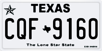 TX license plate CQF9160