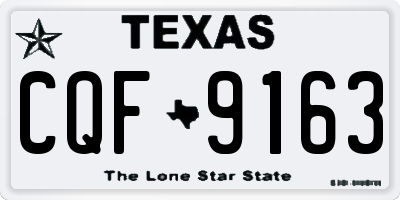 TX license plate CQF9163