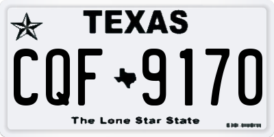 TX license plate CQF9170