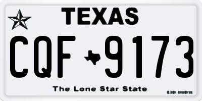 TX license plate CQF9173