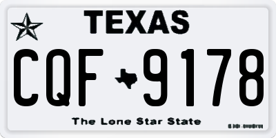 TX license plate CQF9178