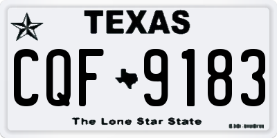 TX license plate CQF9183