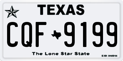 TX license plate CQF9199