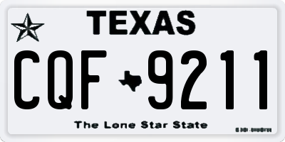 TX license plate CQF9211