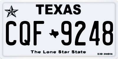 TX license plate CQF9248
