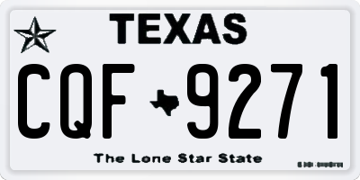 TX license plate CQF9271