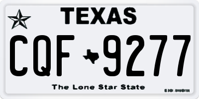 TX license plate CQF9277