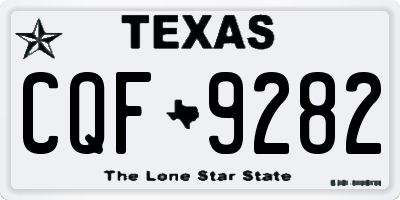 TX license plate CQF9282