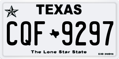 TX license plate CQF9297