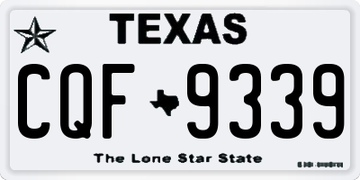 TX license plate CQF9339