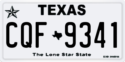 TX license plate CQF9341
