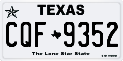 TX license plate CQF9352