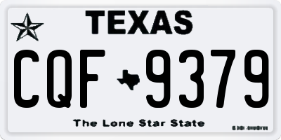 TX license plate CQF9379