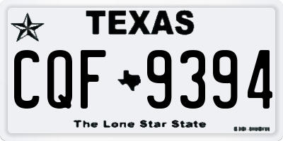 TX license plate CQF9394