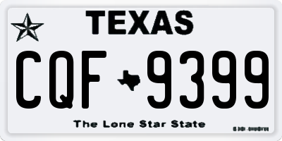 TX license plate CQF9399