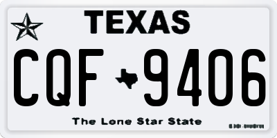 TX license plate CQF9406