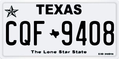 TX license plate CQF9408
