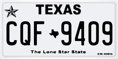 TX license plate CQF9409