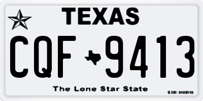 TX license plate CQF9413