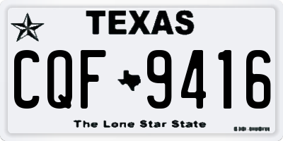 TX license plate CQF9416