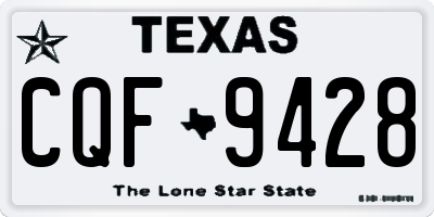 TX license plate CQF9428