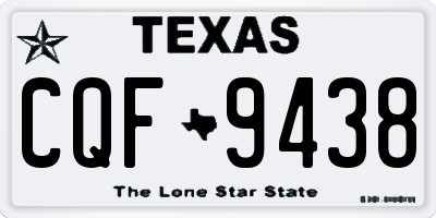 TX license plate CQF9438