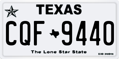 TX license plate CQF9440