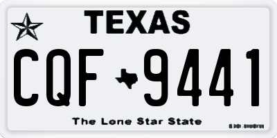 TX license plate CQF9441