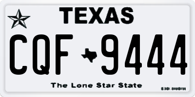 TX license plate CQF9444