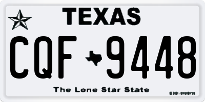 TX license plate CQF9448