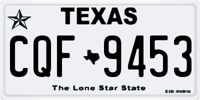 TX license plate CQF9453
