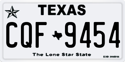 TX license plate CQF9454