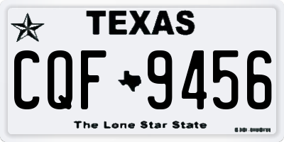TX license plate CQF9456
