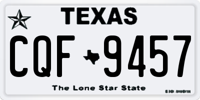 TX license plate CQF9457