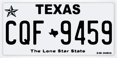 TX license plate CQF9459