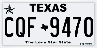 TX license plate CQF9470