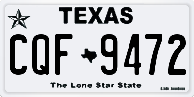 TX license plate CQF9472