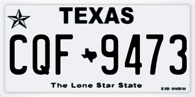 TX license plate CQF9473