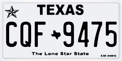 TX license plate CQF9475