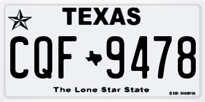 TX license plate CQF9478