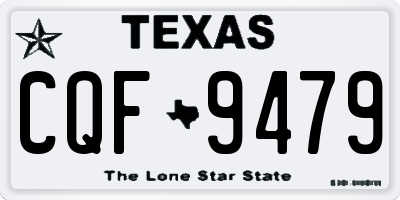 TX license plate CQF9479